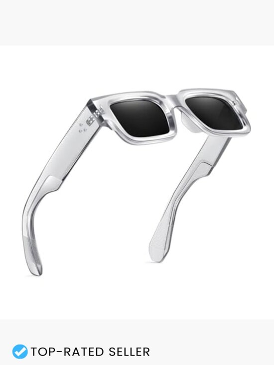 Square Frame Sunglasses Chunky Rectangle Black Shades UV400 main image 7